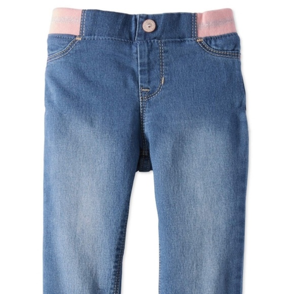 Jordache Knit Pink - Silver Elastic Waistband Supe - Picture 2 of 4